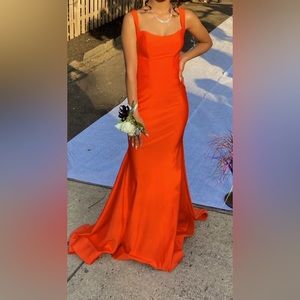Orange gown perfect for prom